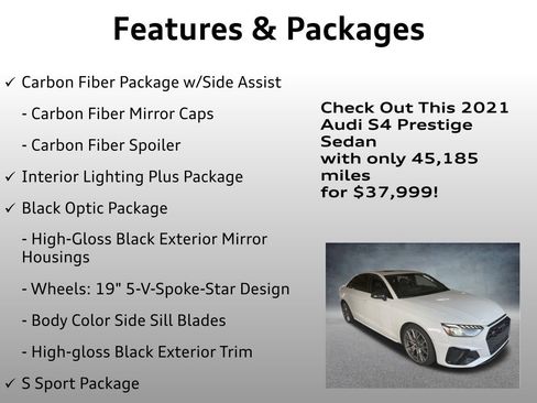 Used 2021 Audi S4 Prestige w/ Prestige Package image 16