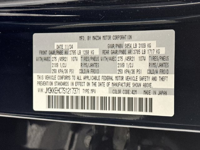 Used 2025 MAZDA CX-90 3.3 Turbo S w/ Premium Plus AWD/4WD image 37