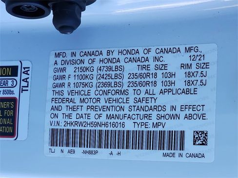 Certified 2022 Honda CR-V EX image 28