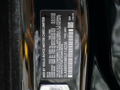 Certified 2019 Rolls-Royce Cullinan AWD/4WD image 34