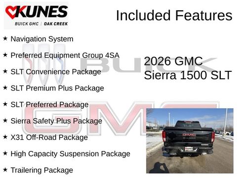 New 2026 GMC Sierra 1500 SLT w/ SLT Premium Plus Package image 2