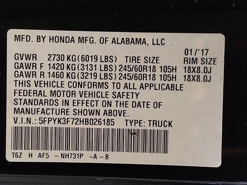 Used 2017 Honda Ridgeline RTL-E image 33