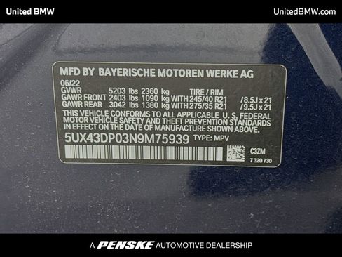 Used 2022 BMW X3 sDrive30i w/ M Sport Package 2 RWD image 15