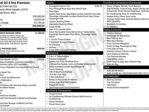 Certified 2023 Audi Q3 2.0T Premium w/ Convenience Package image 3