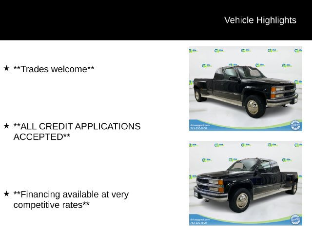 Used 1998 Chevrolet Silverado 3500 4x4 Extended Cab w/ Preferred Equipment Group 2 image 12