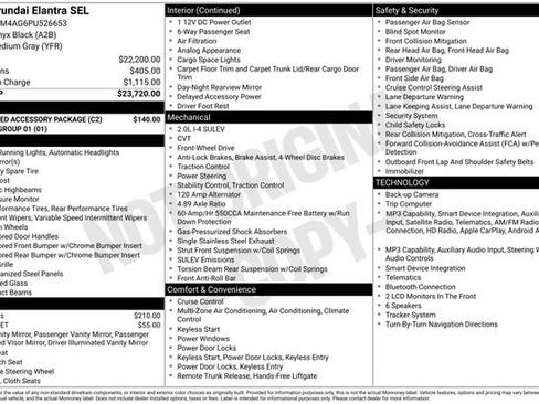 Used 2023 Hyundai Elantra SEL w/ Preferred Accessory Package image 10