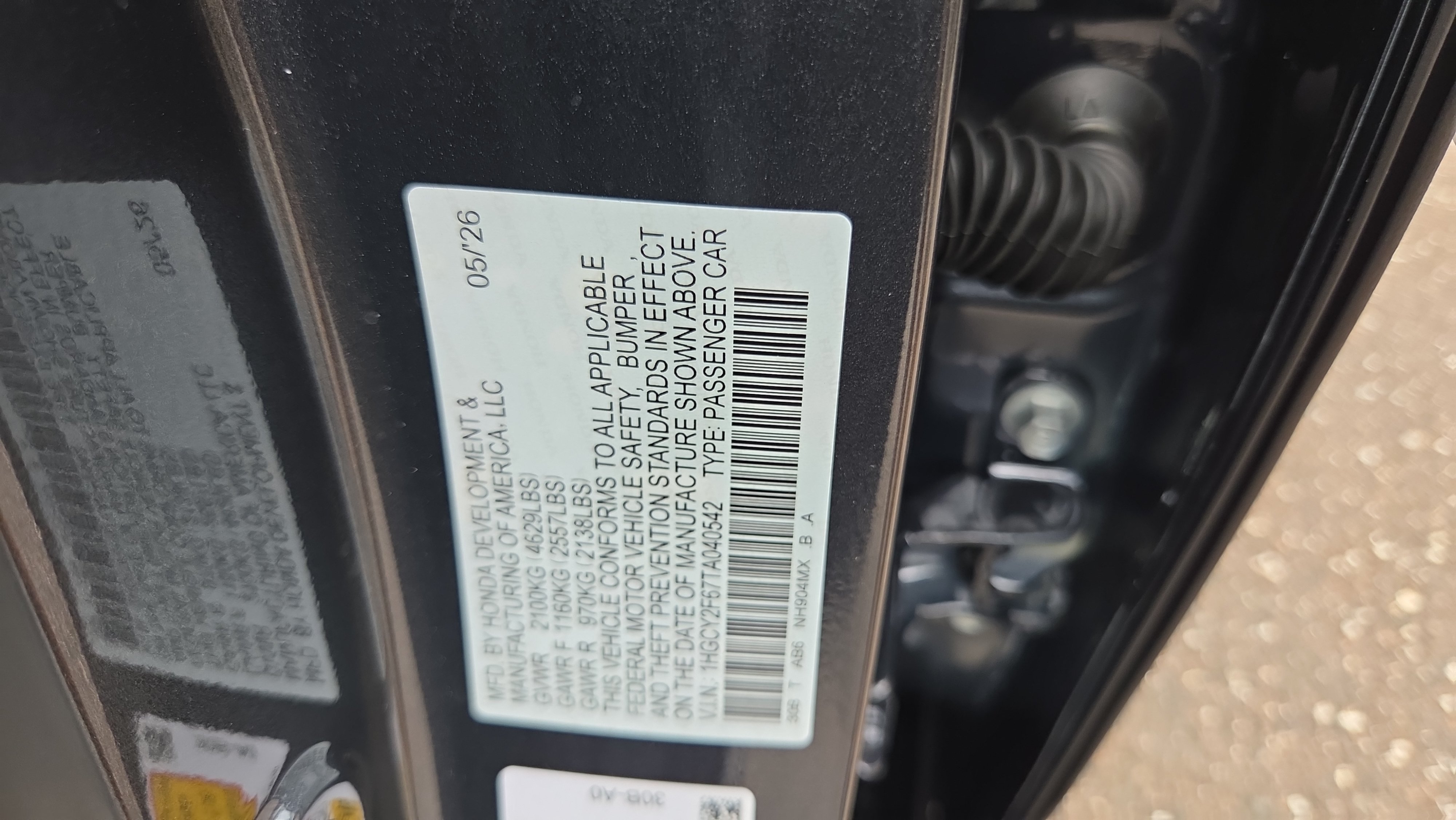 New 2026 Honda Accord LX image 17