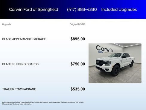 New 2025 Ford Ranger XLT w/ Black Appearance Package image 5