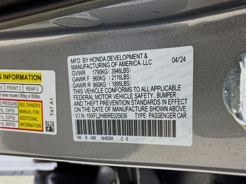 Used 2024 Honda Civic Sport image 36