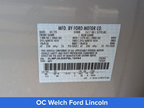 Used 2023 Lincoln Nautilus AWD w/ Premium Package image 16