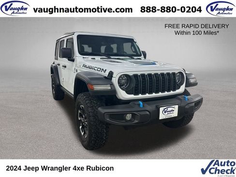 Used 2024 Jeep Wrangler Unlimited Rubicon 4xe w/ Technology Group AWD/4WD image 1
