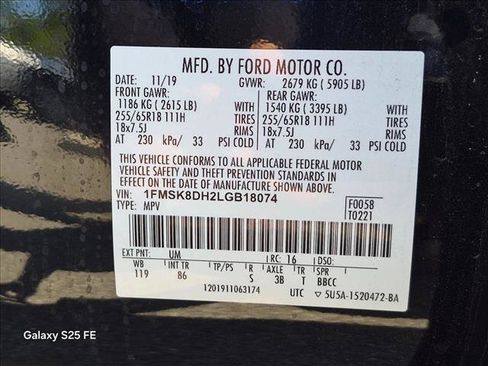 Used 2020 Ford Explorer XLT AWD/4WD image 24