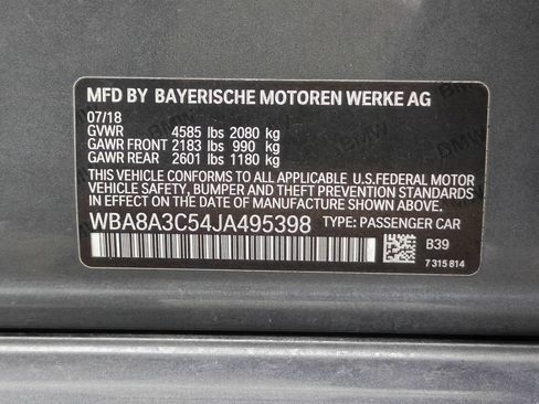 Used 2018 BMW 320i xDrive Sedan w/ Convenience Package AWD/4WD image 33