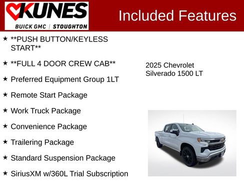 Used 2025 Chevrolet Silverado 1500 LT w/ Work Truck Package AWD/4WD image 3