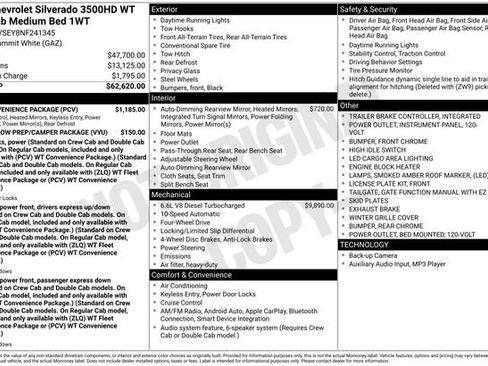 Used 2022 Chevrolet Silverado 3500 W/T w/ WT Convenience Package AWD/4WD image 4