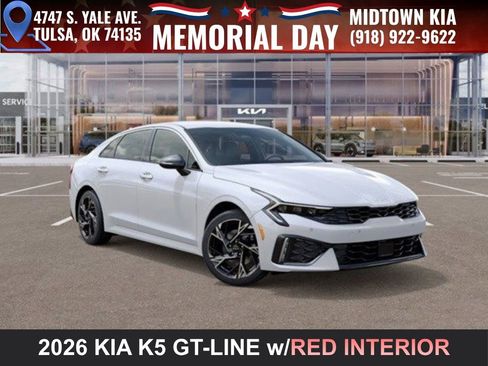 New 2026 Kia K5 GT-Line w/ GT-Line Red Interior Package FWD image 1
