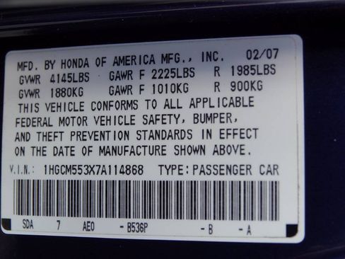 Used 2007 Honda Accord SE image 86