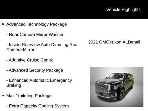 Certified 2021 GMC Yukon XL Denali w/ Denali Premium Package image 2