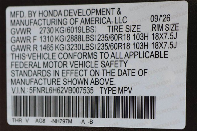 New 2027 Honda Odyssey EX-L image 24