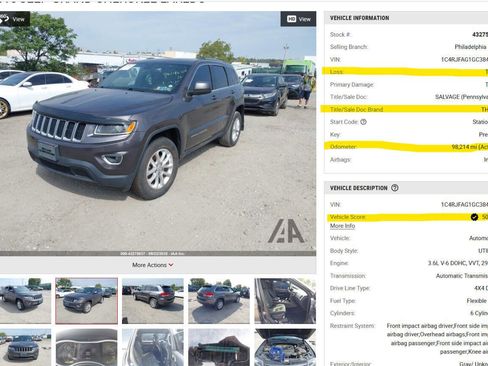 Used 2016 Jeep Grand Cherokee Laredo w/ Quick Order Package 23E AWD/4WD image 35