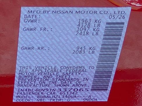 Certified 2026 Nissan Altima 2.5 SV FWD image 23