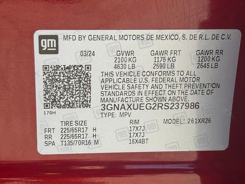 Certified 2024 Chevrolet Equinox LT AWD/4WD image 32