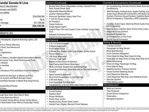 Certified 2024 Hyundai Sonata N Line FWD image 10