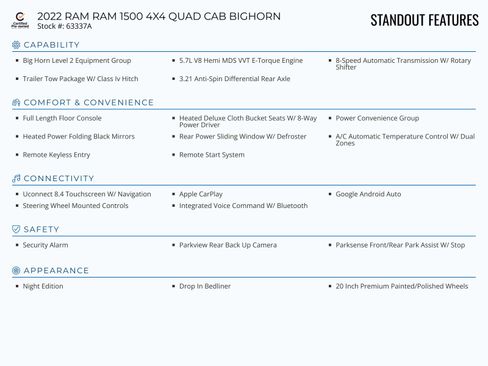 Used 2022 RAM 1500 Big Horn AWD/4WD image 2