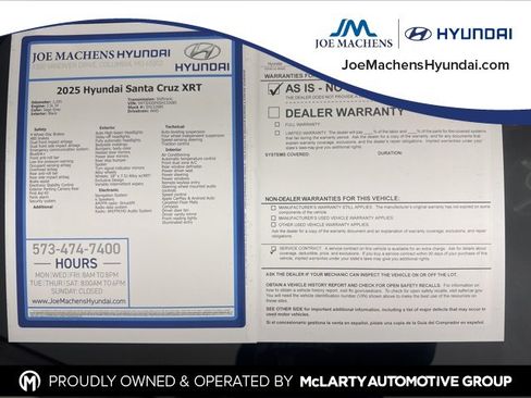 Certified 2025 Hyundai Santa Cruz XRT image 37
