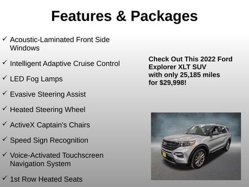 Used 2022 Ford Explorer XLT w/ Equipment Group 202A image 8