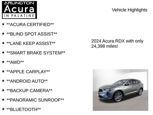 Certified 2024 Acura RDX w/ Technology Package image 7