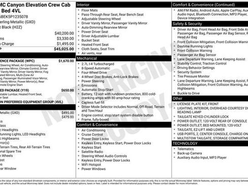 Used 2023 GMC Canyon Elevation w/ Convenience Package AWD/4WD image 20
