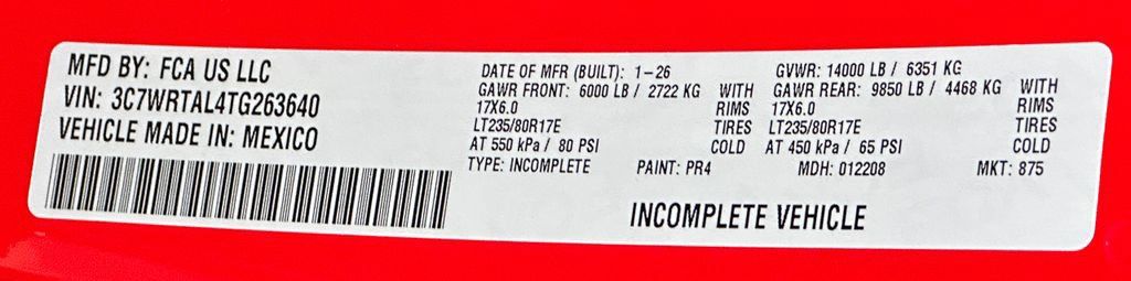 New 2026 RAM 3500 Tradesman w/ Chrome Appearance Group A AWD/4WD image 39