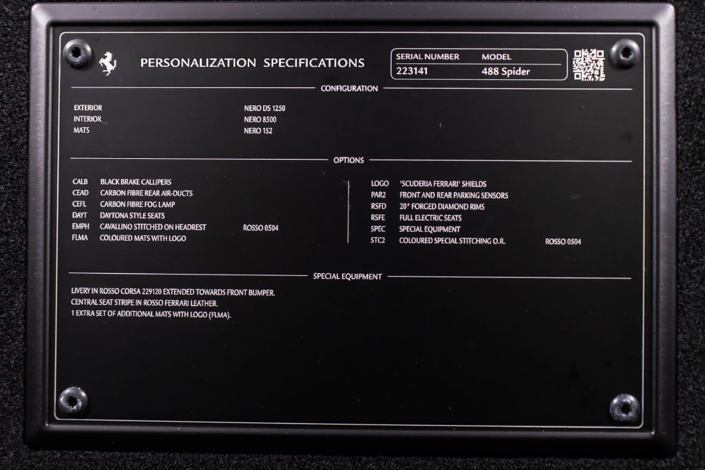 Certified 2017 Ferrari 488 Spider RWD image 57