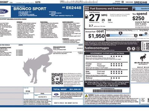Certified 2025 Ford Bronco Sport Big Bend AWD/4WD image 31