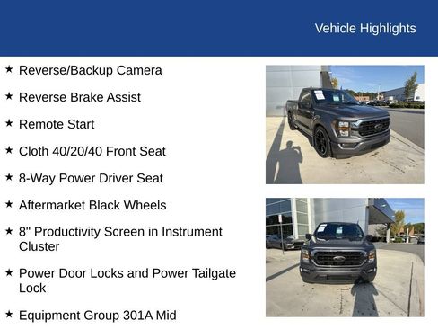 Used 2023 Ford F150 XLT w/ Equipment Group 301A Mid RWD image 26