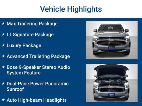 Used 2022 Chevrolet Tahoe LT w/ LT Signature Package AWD/4WD image 3