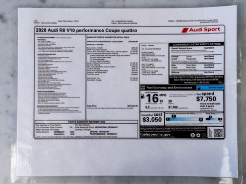 Used 2020 Audi R8 V10 performance AWD/4WD image 22