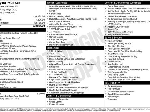 Certified 2024 Toyota Prius XLE FWD image 27