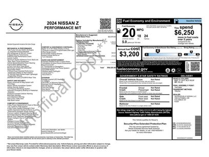 Used 2024 Nissan Z Performance w/ Floor Mat Package