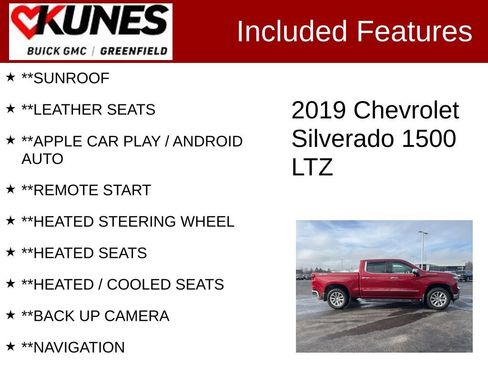 Used 2019 Chevrolet Silverado 1500 LTZ w/ LTZ Plus Package image 2
