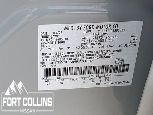 Used 2022 Ford Maverick Lariat w/ Equipment Group 500A Standard image 19