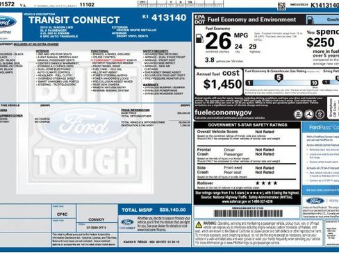Used 2019 Ford Transit Connect XL FWD image 3
