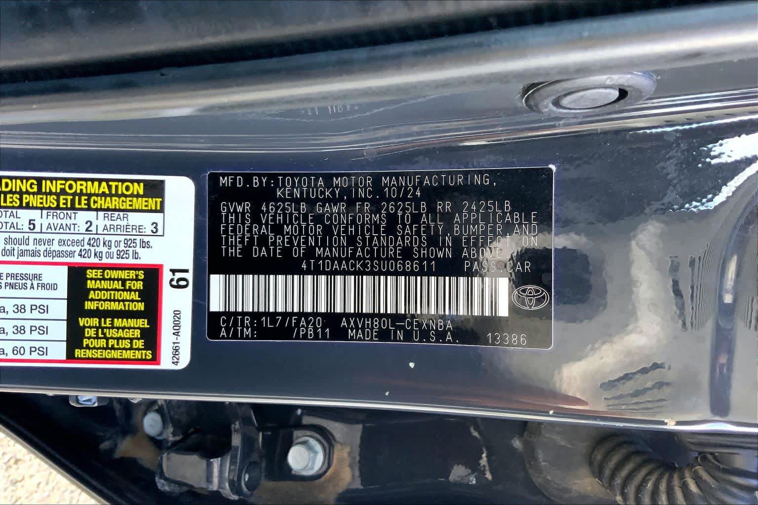 Used 2025 Toyota Camry LE FWD image 36