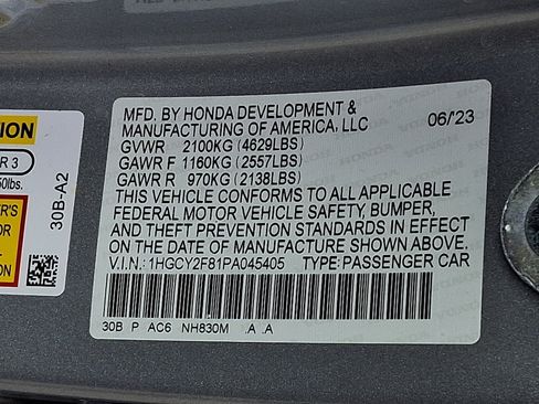Certified 2023 Honda Accord Touring image 28