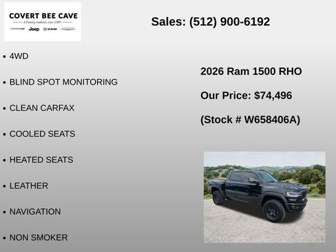 Used 2026 RAM 1500 RHO AWD/4WD image 6
