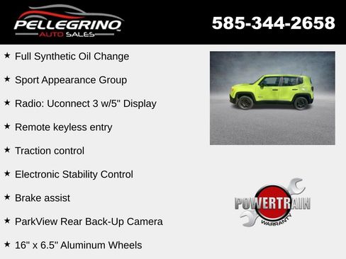 Used 2018 Jeep Renegade Sport w/ Power & Air Group image 4