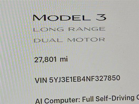 Used 2022 Tesla Model 3 Long Range AWD/4WD image 3