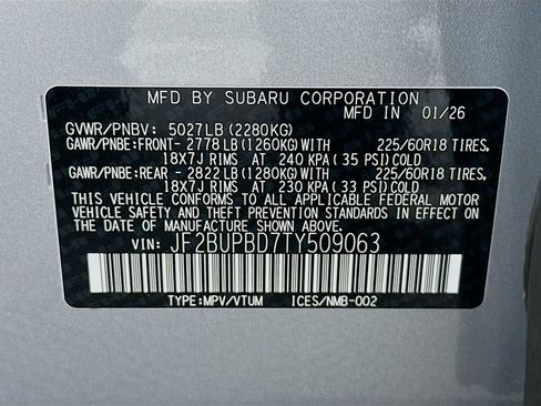 New 2026 Subaru Outback Premium AWD/4WD image 31