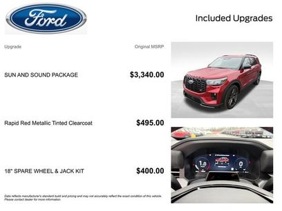 New 2026 Ford Explorer ST w/ Sun And Sound Package